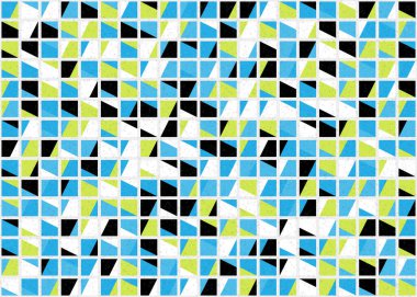 Soyut Geometrik Desen üretken hesaplama sanatı çizimi