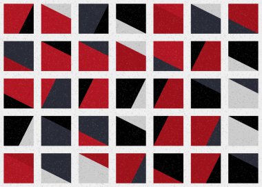 Soyut Geometrik Desen üretken hesaplama sanatı çizimi