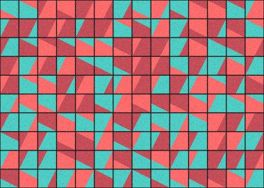 Soyut Geometrik Desen üretken hesaplama sanatı çizimi