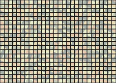 Soyut Geometrik Desen üretken hesaplama sanatı çizimi