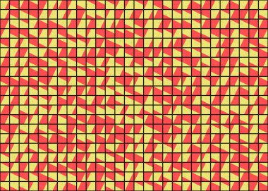 Soyut Geometrik Desen üretken hesaplama sanatı çizimi