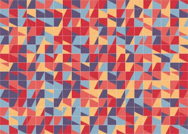 Soyut Geometrik Desen üretken hesaplama sanatı çizimi