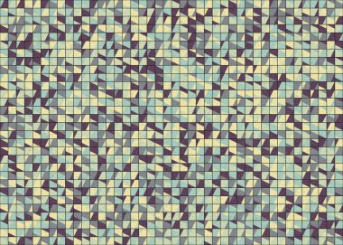 Soyut Geometrik Desen üretken hesaplama sanatı çizimi