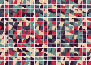 Soyut Geometrik Desen üretken hesaplama sanatı çizimi