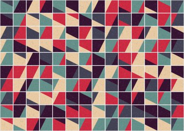 Soyut Geometrik Desen üretken hesaplama sanatı çizimi