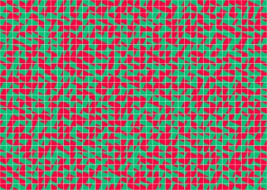 Soyut Geometrik Desen üretken hesaplama sanatı çizimi