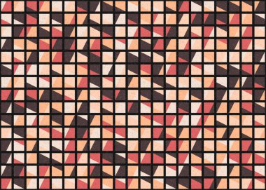 Soyut Geometrik Desen üretken hesaplama sanatı çizimi