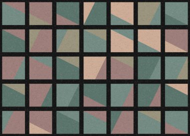 Soyut Geometrik Desen üretken hesaplama sanatı çizimi