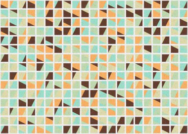 Soyut Geometrik Desen üretken hesaplama sanatı çizimi