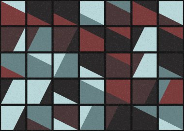 Soyut Geometrik Desen üretken hesaplama sanatı çizimi