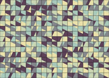 Soyut Geometrik Desen üretken hesaplama sanatı çizimi