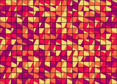 Soyut Geometrik Desen üretken hesaplama sanatı çizimi