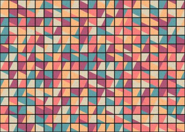 Soyut Geometrik Desen üretken hesaplama sanatı çizimi