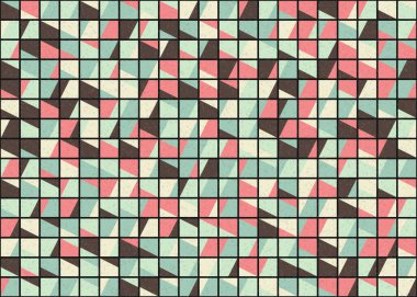 Soyut Geometrik Desen üretken hesaplama sanatı çizimi