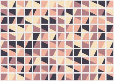 Soyut Geometrik Desen üretken hesaplama sanatı çizimi