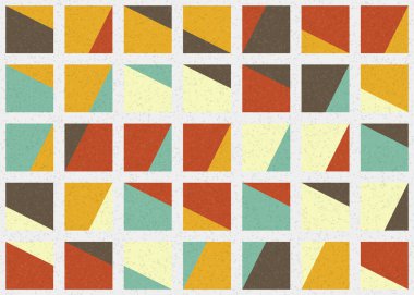 Soyut Geometrik Desen üretken hesaplama sanatı çizimi