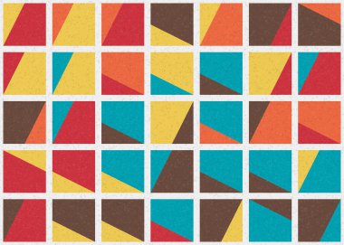 Soyut Geometrik Desen üretken hesaplama sanatı çizimi