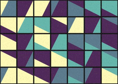 Soyut Geometrik Desen üretken hesaplama sanatı çizimi