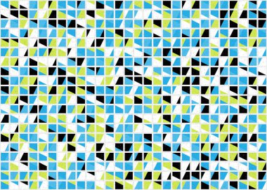 Soyut Geometrik Desen üretken hesaplama sanatı çizimi