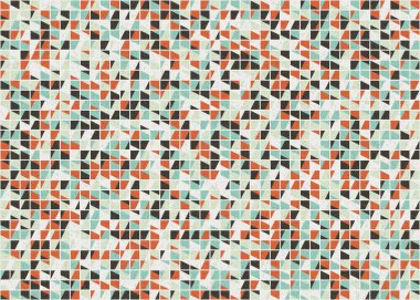 Soyut Geometrik Desen üretken hesaplama sanatı çizimi