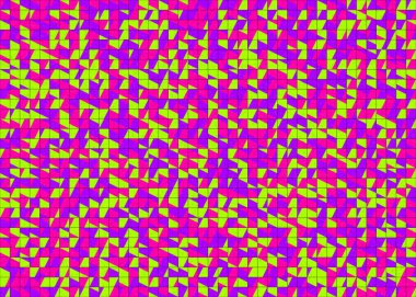 Soyut Geometrik Desen üretken hesaplama sanatı çizimi