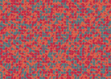 Soyut Geometrik Desen üretken hesaplama sanatı çizimi