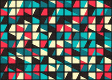 Soyut Geometrik Desen üretken hesaplama sanatı çizimi