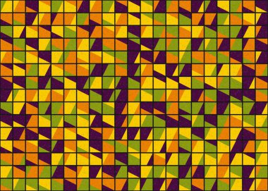 Soyut Geometrik Desen üretken hesaplama sanatı çizimi