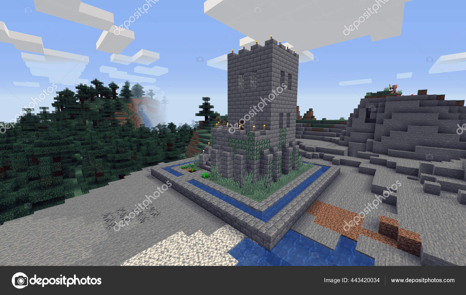 Stone Brick Minecraft Castle Blocks Lucky Block Castle Minecraft
