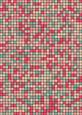 Soyut Geometrik Desen üretken hesaplama sanatı çizimi