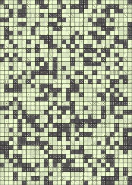 Soyut Geometrik Desen üretken hesaplama sanatı çizimi