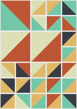 Soyut Geometrik Desen üretken hesaplama sanatı çizimi 