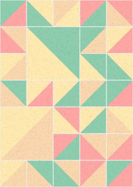 Soyut Geometrik Desen üretken hesaplama sanatı çizimi 