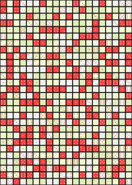Soyut Geometrik Desen üretken hesaplama sanatı çizimi