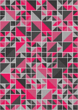 Soyut Geometrik Desen üretken hesaplama sanatı çizimi