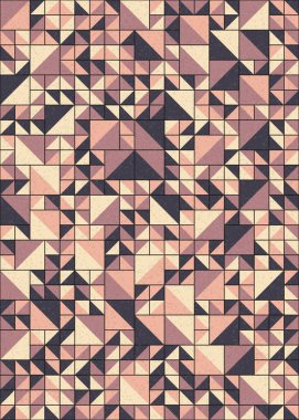 Soyut Geometrik Desen üretken hesaplama sanatı çizimi