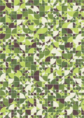 Soyut Geometrik Desen üretken hesaplama sanatı çizimi 