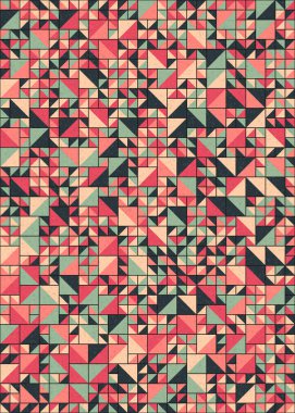 Soyut Geometrik Desen üretken hesaplama sanatı çizimi 