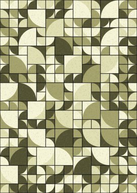 Soyut Geometrik Desen üretken hesaplama sanatı çizimi