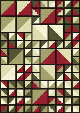 Soyut Geometrik Desen üretken hesaplama sanatı çizimi