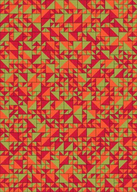 Soyut Geometrik Desen üretken hesaplama sanatı çizimi