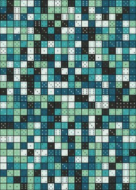 Soyut Geometrik Desen üretken hesaplama sanatı çizimi