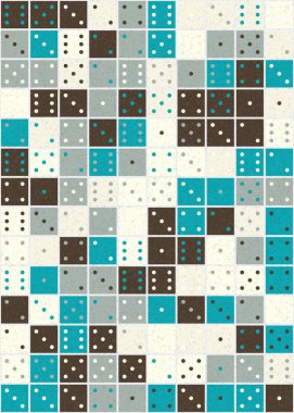 Soyut Geometrik Desen üretken hesaplama sanatı çizimi