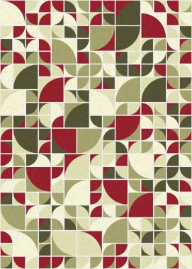 Soyut Geometrik Desen üretken hesaplama sanatı çizimi