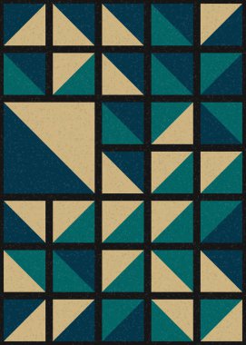 Soyut Geometrik Desen üretken hesaplama sanatı çizimi