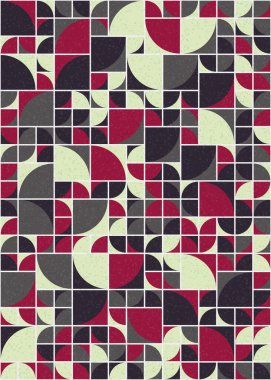 Soyut Geometrik Desen üretken hesaplama sanatı çizimi