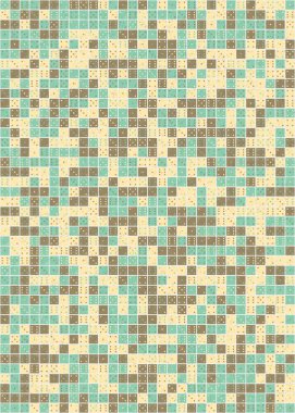 Soyut Geometrik Desen üretken hesaplama sanatı çizimi