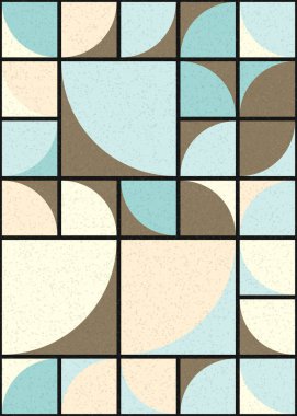 Soyut Geometrik Desen üretken hesaplama sanatı çizimi