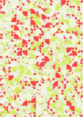 Soyut Geometrik Desen üretken hesaplama sanatı çizimi