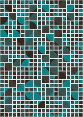 Soyut Geometrik Desen üretken hesaplama sanatı çizimi